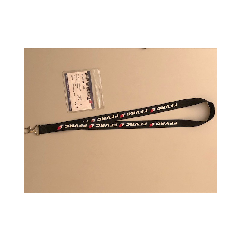 Tour de cou et support licence plastique